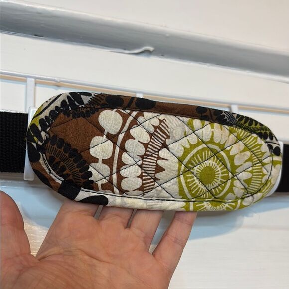 Vera Bradley Cocoa Moss Stylish Floral Shoulder Bag - Multicolor Green/Brown - Picture 4 of 9